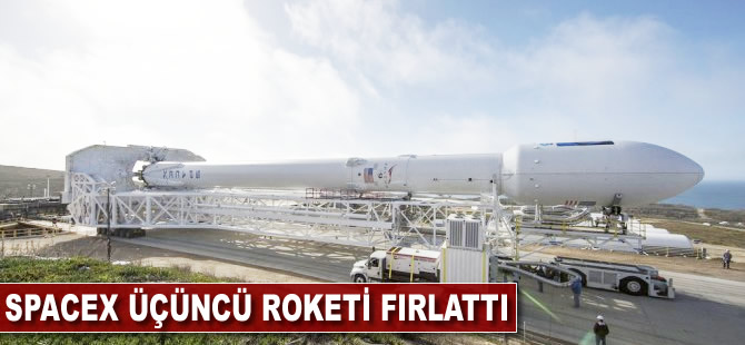 SpaceX üçüncü roketi fırlattı