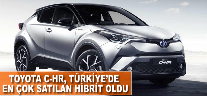 Toyota C-HR, Türkiye'de en çok satılan hibrit oldu