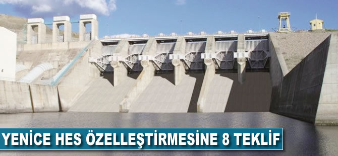 Yenice HES özelleştirmesine 8 teklif