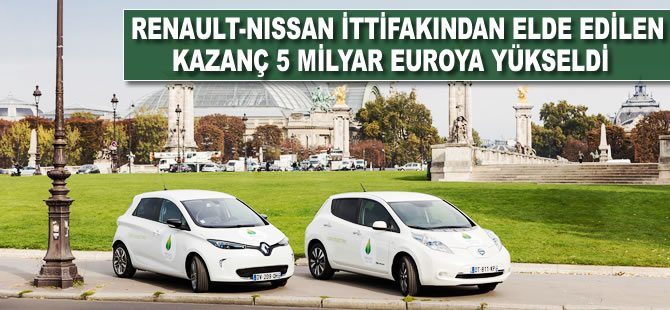 Renault-Nissan ittifakından elde edilen kazanç 5 milyar euroya yükseldi