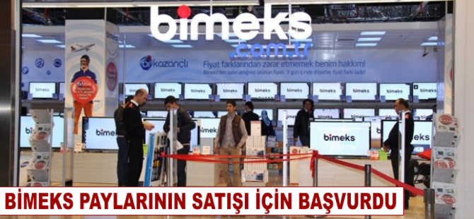 Bimeks paylarının satışı için başvuru