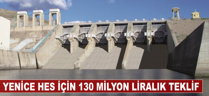 Yenice HES için 130 milyon liralık teklif