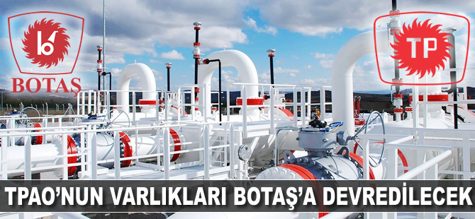 TPAO'nun varlıkları BOTAŞ'a geçiyor