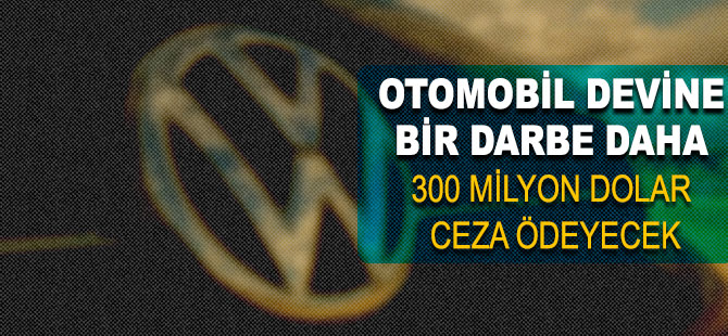 Volkswagen'e bir darbe daha