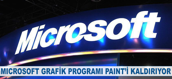 Microsoft grafik programı Paint'i kaldırıyor