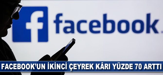 Facebook'un ikinci çeyrek karı yüzde 70 arttı