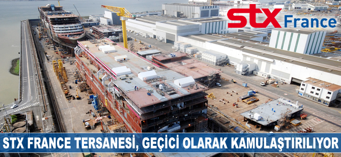 STX France Tersanesi, geçici olarak kamulaştırılıyor