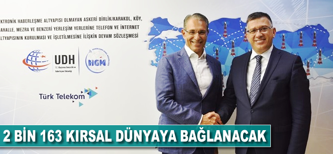 2 bin 163 'kırsal' dünyaya bağlanacak