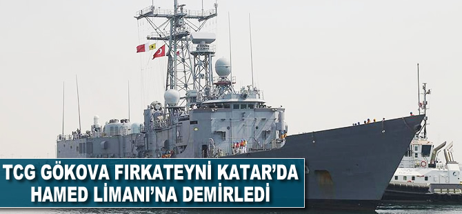 TCG Gökova Fırkateyni Hamed Limanı'na demirledi