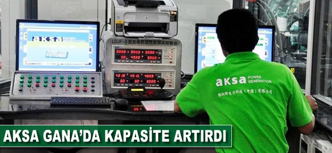 Aksa, Gana'da kapasite artırdı