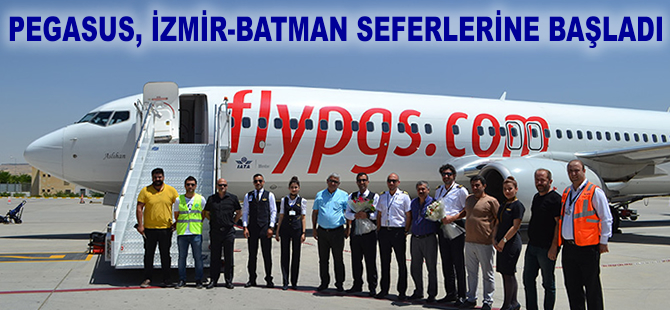 Pegasus İzmir-Batman seferlerine başladı