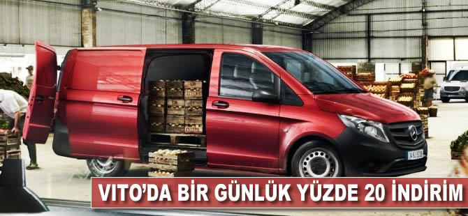 Vito'da bir günlük yüzde 20 indirim