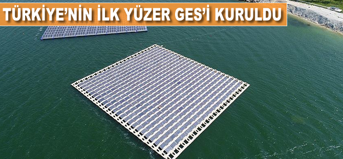 İBB, Türkiye'nin ilk yüzer güneş enerji santralini kurdu