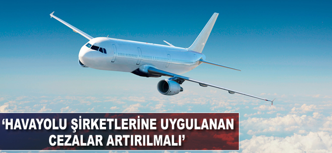 "Havayolu şirketlerine uygulanan cezalar artırılmalı''