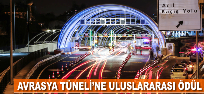 Avrasya Tüneli’ne uluslararası ödül