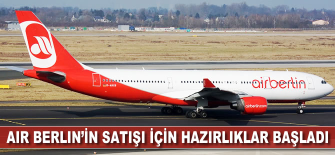 Air Berlin'in satışı için hazırlıklar başladı