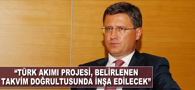 'Türk Akımı Projesi, belirlenen takvim doğrultusunda inşa edilecek'