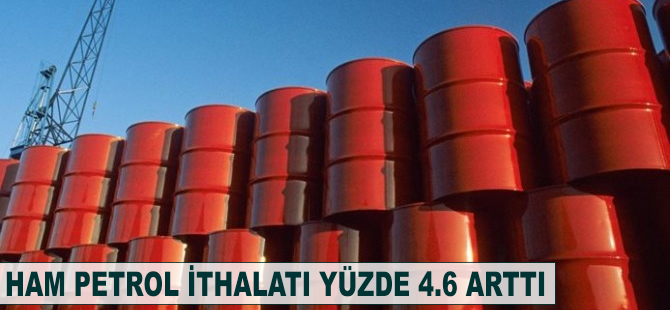 Ham petrol ithalatı yüzde 4.6 arttı