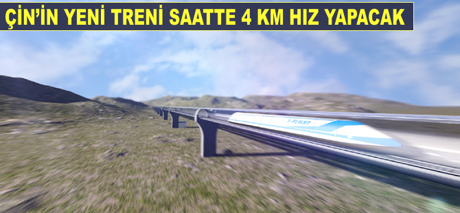 Çin, saatte 4 bin km hız yapacak tren için çalışıyor