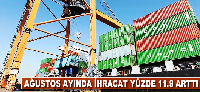 Ağustos ayında ihracat yüzde 11,9 arttı