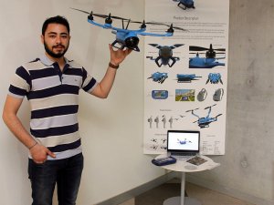 Polislere özel drone tasarladı