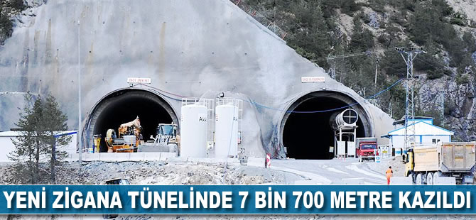 Yeni Zigana tünelinde 7 bin 700 metre kazıldı