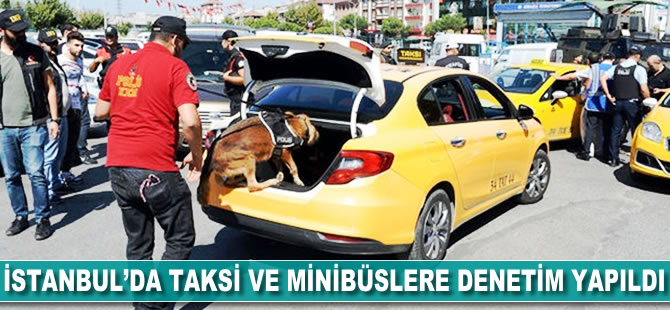 İstanbul'da taksi ve minibüslere denetim yapıldı