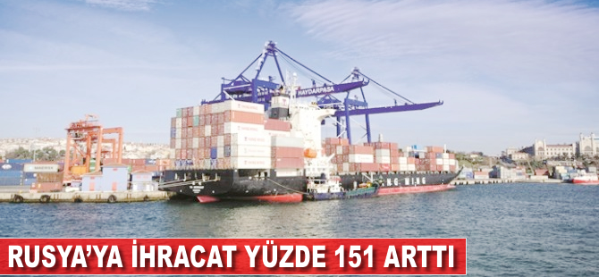 Rusya'ya ihracat yüzde 151 arttı