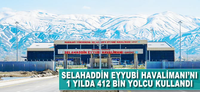 Selahaddin Eyyubi Havalimanı’nı bir yılda 412 bin yolcu kullandı