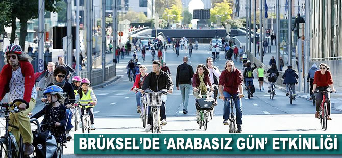 Brüksel'de 'Arabasız Gün' etkinliği yapıldı