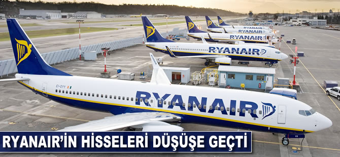 Ryanair'in hisseleri düşüşe geçti