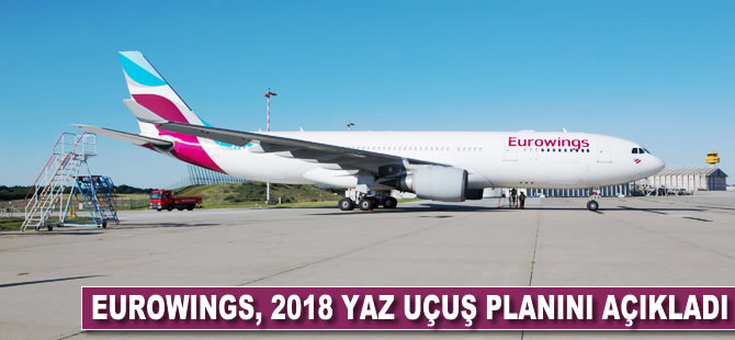 Eurowings 2018 yaz uçuş planını açıkladı