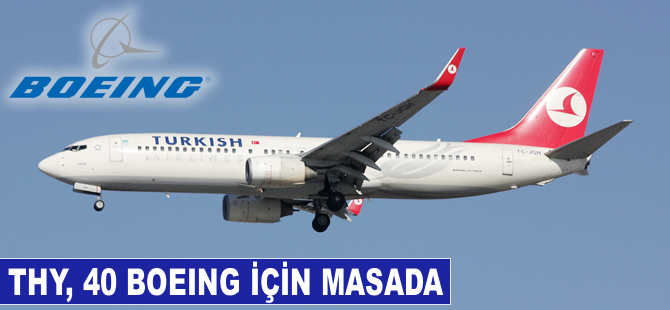 THY, 40 Boeing için masada