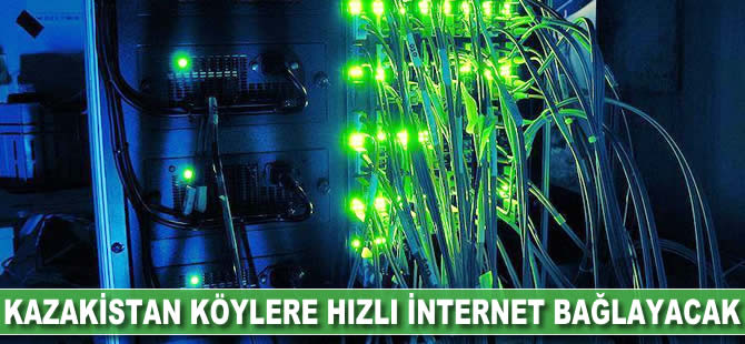 Kazakistan köylere hızlı internet bağlayacak