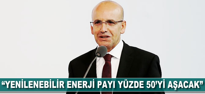 "Yenilenebilir enerji payı yüzde 50'yi aşacak"