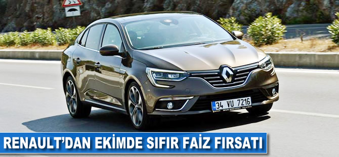 Renault’dan ekimde sıfır faiz fırsatı