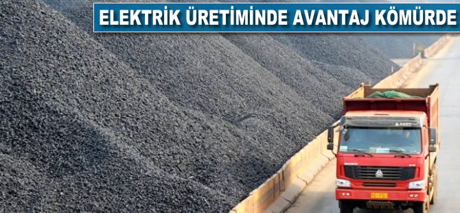 Elektrik üretiminde avantaj kömürde