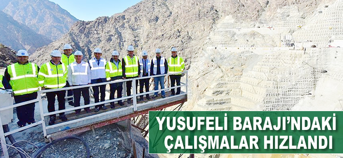 Yusufeli Barajı'ndaki çalışmalar hızlandı