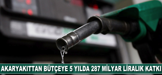 Akaryakıttan bütçeye 5 yılda 287 milyar liralık katkı