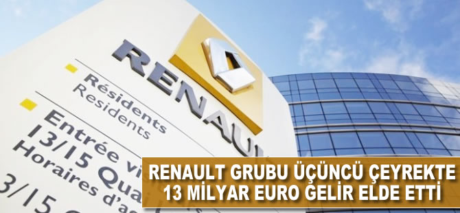 Renault Grubu 3. çeyrekte 12 milyar euro gelir elde etti