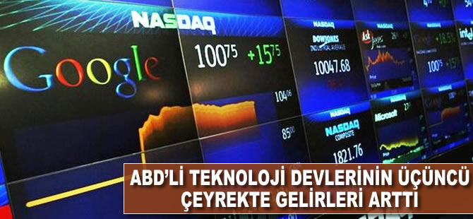 ABD'li teknoloji devlerinin üçüncü çeyrekte gelirleri arttı