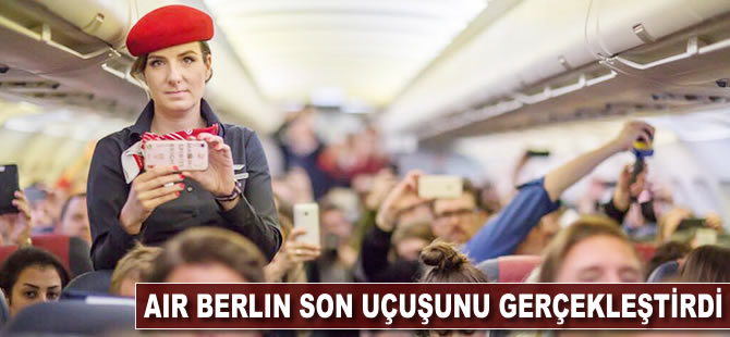 Air Berlin son uçuşunu gerçekleştirdi