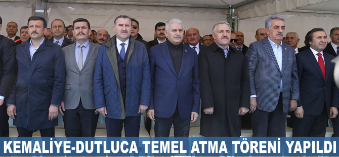 Binali Yıldırım, Kemaliye-Dutluca Yolu Temel Atma Töreni'ne katıldı