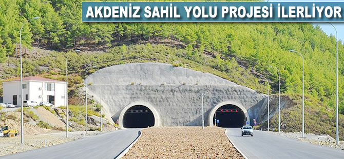 Akdeniz Sahil Yolu Projesi ilerliyor