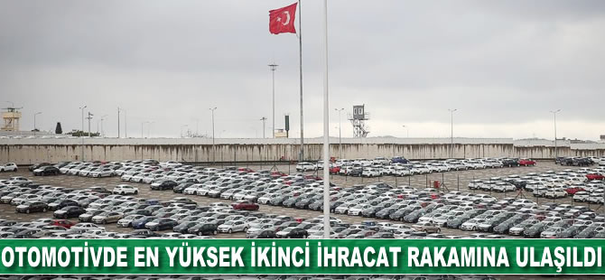 Otomotivde en yüksek ikinci ihracat rakamına ulaşıldı