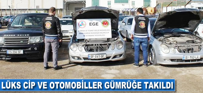 Lüks cip ve otomobiller gümrüğe takıldı