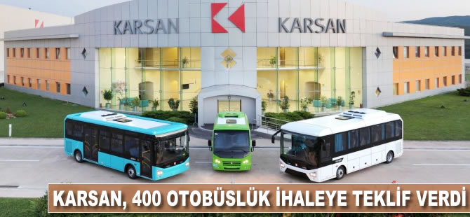 Karsan, 400 otobüslük ihaleye teklif verdi