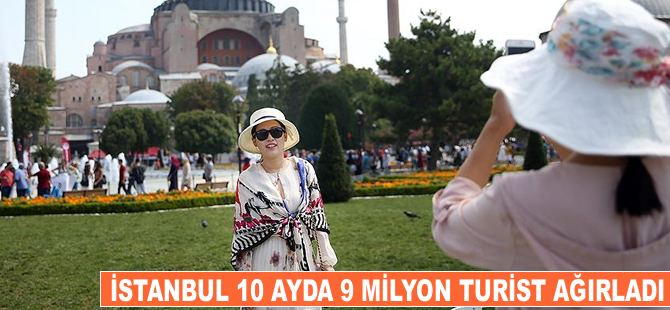 İstanbul, 9 milyon turist ağırladı