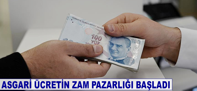 Asgari ücretin zam pazarlığı başlıyor