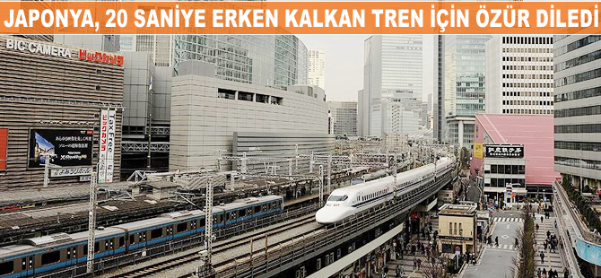 Japonya'da 20 saniye erken kalkan tren için özür diledi